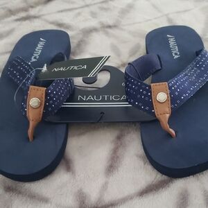 Nautica Blue and Brown Women's Sandals